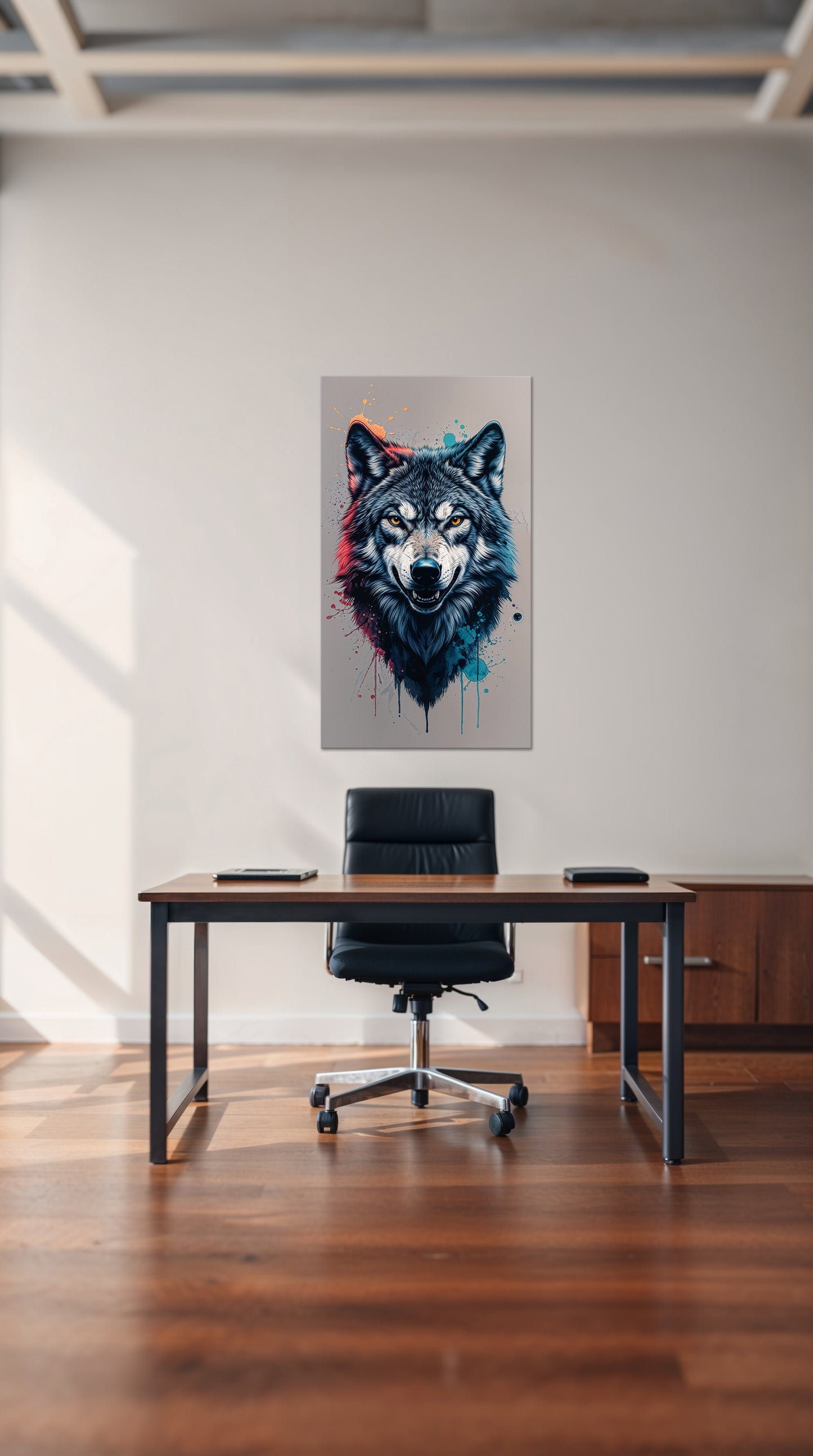 Fearless – Vibrant Wolf Splash