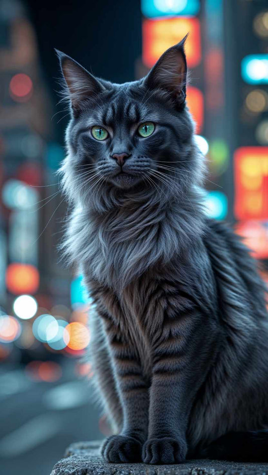 Cat in town