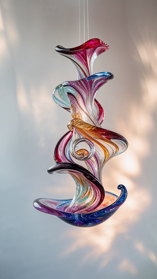Rainbow Glass Spiral