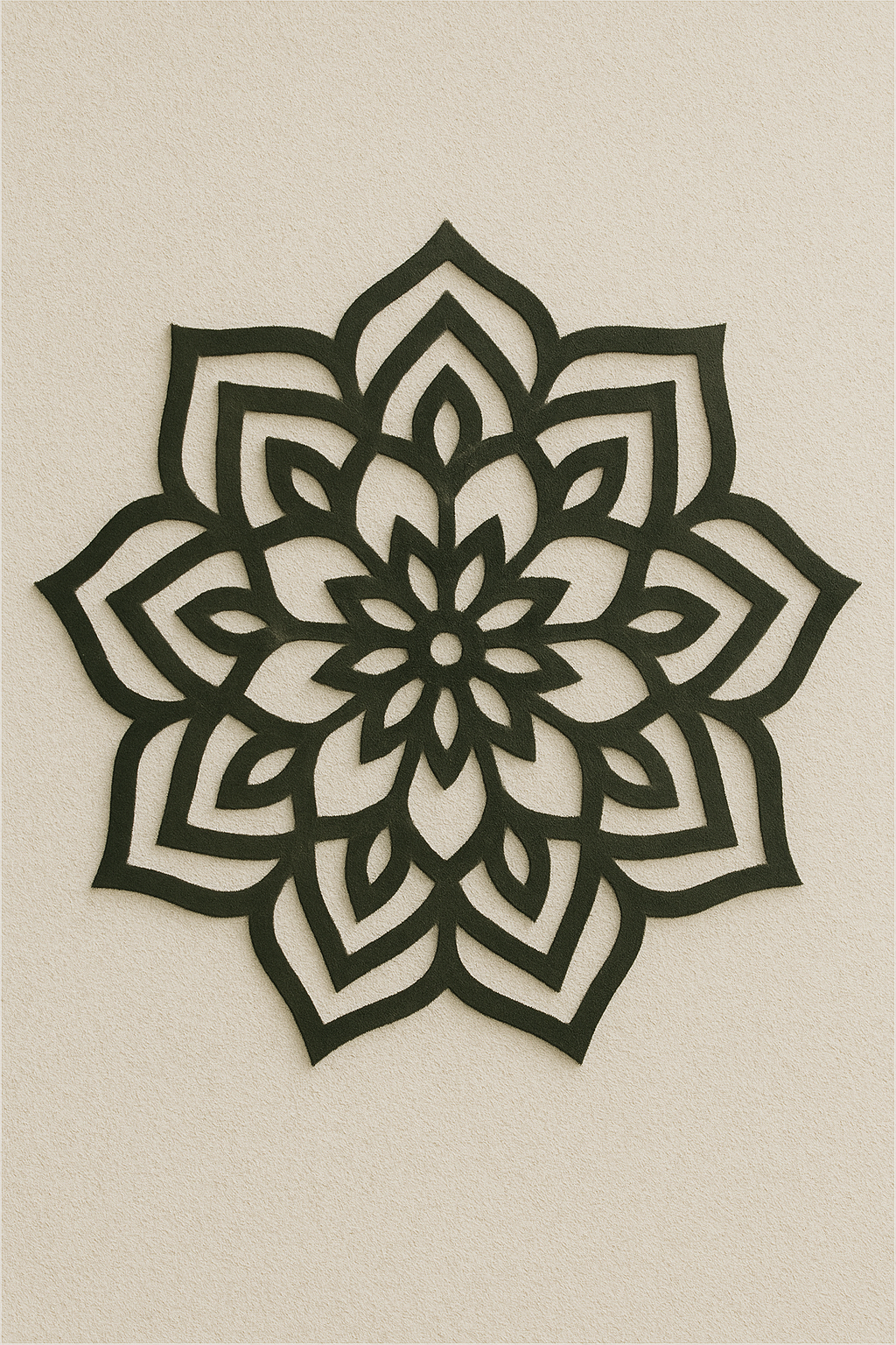Mandala Flower Wall Art – Laser Cut Wooden Boho Decor
