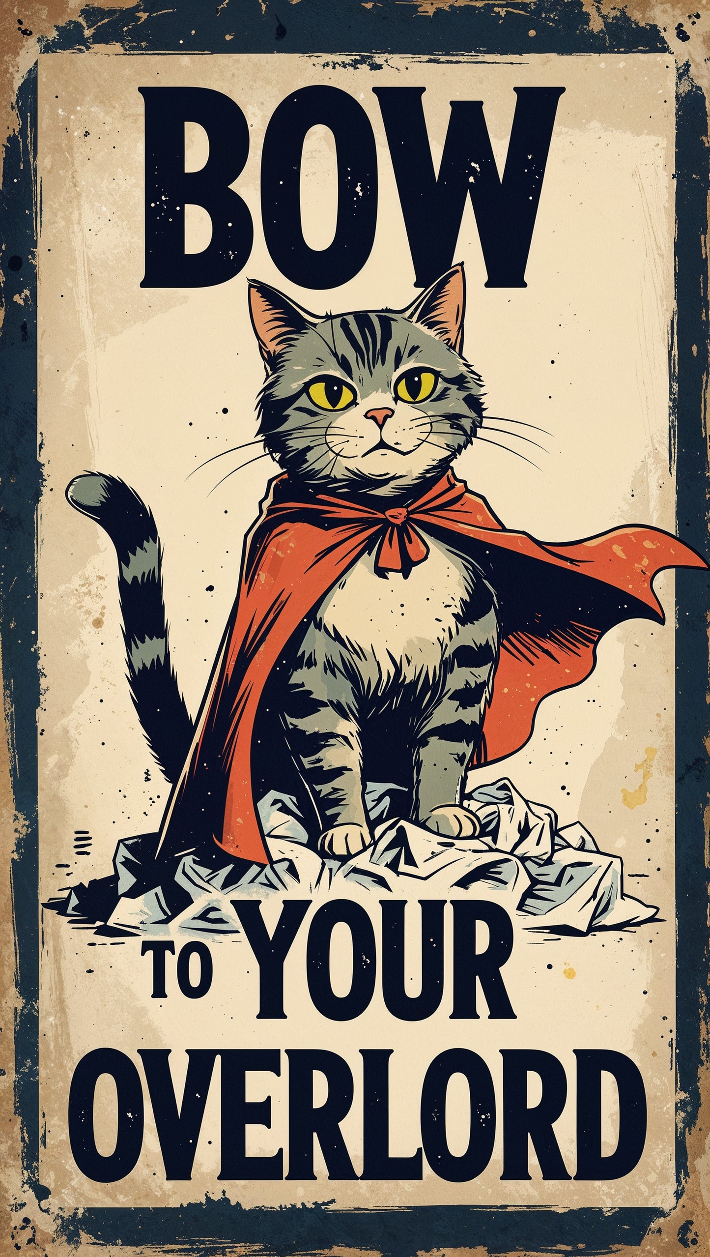 Bow to Your Overlord – Funny Cat