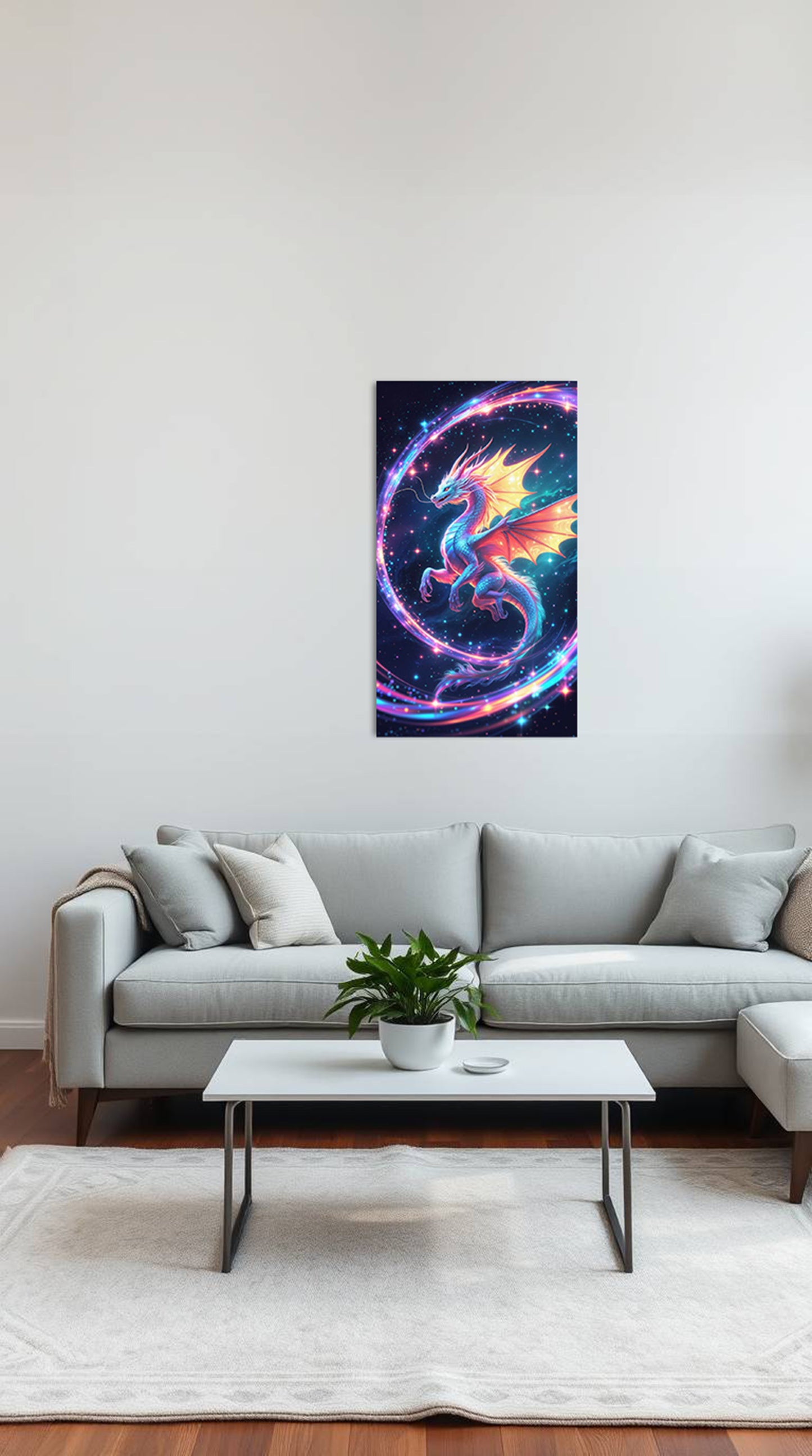 Cosmic Neon Dragon