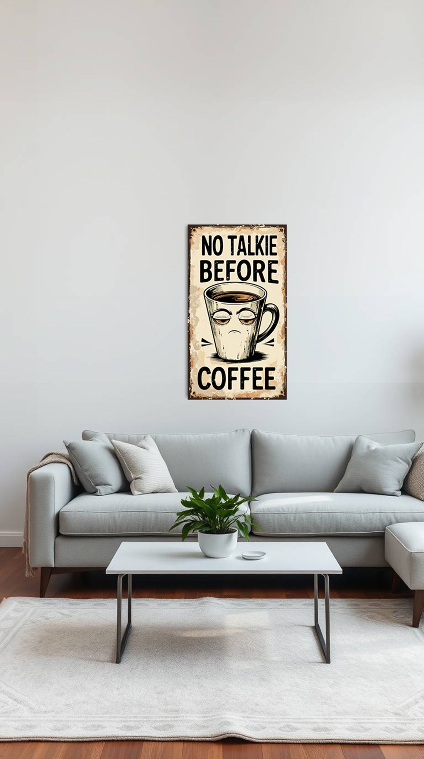 No Talkie Before Coffee – Funny Vintage