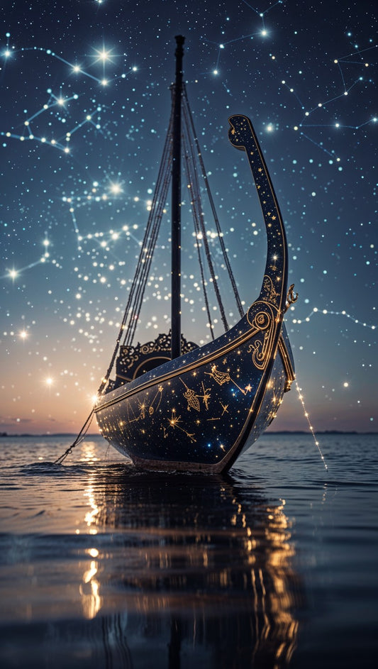 Starlit ship